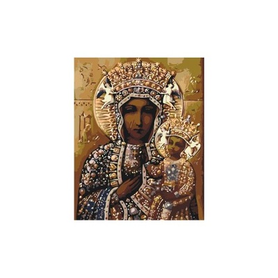 Malowanie Po Numerach Matka Boska Częstochowska Religia DUŻY 80 x 100 cm