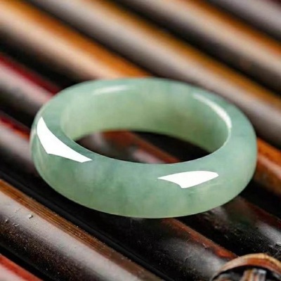 17Mm oryginalna birma pierścionek z jadeitem kamie