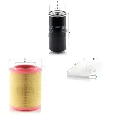 Комплект фильтров iveco stralis i mann фильтр фото №1