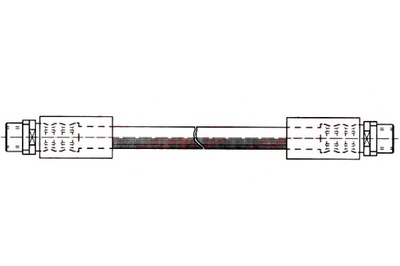 QUICK BRAKE ПАТРУБОК ТОРМОЗНОЙ ГИБКИЙ ПЕРЕД L/P AUDI A4 B5 A6 C5