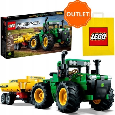 LEGO TECHNIC 42136 Traktor JOHN DEERE - DELIKATNIE USZKODZONE OPAK.
