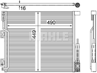 KONDENSATORIUS KONDICIONAVIMO NISSAN NV200. EVALIA 09- 