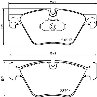 PADS HAM. PRZ. BMW  