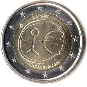 2 euro okolicznościowe Hiszpania 2009 -10-lecie Unii