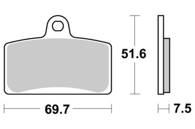 ZAPATAS DE FRENADO SBS MAXI SPIEKANE (821HS)  