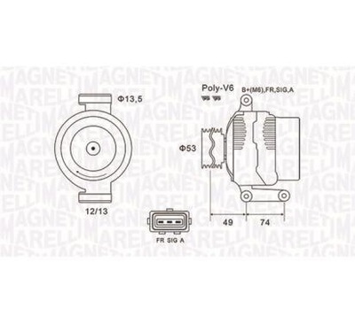 Mm генератор 12v ford mondeo iii фото №1