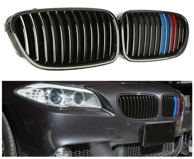 РЕШЁТКА NERKI BMW F10 F11 F18 ЧЕРНЫЙ MATT + M-COLOR