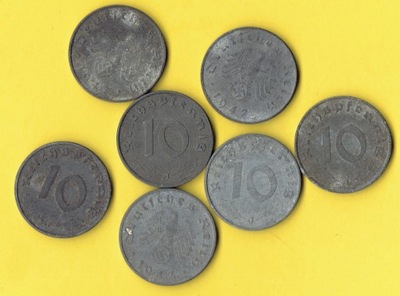 NIEMCY 10 Reichspfennig 1942 r J - Zn