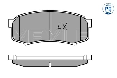 MEYLE ZAPATAS DE FRENADO PARTE TRASERA LEXUS GX MITSUBISHI PAJERO IV TOYOTA 4  