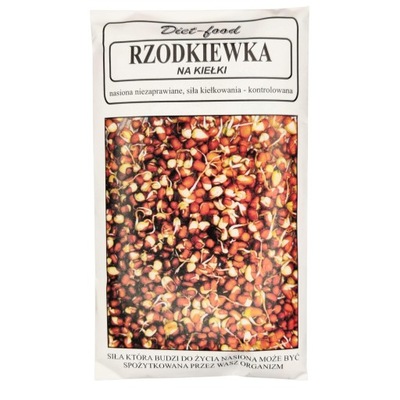 Rzodkiewka nasiona na kiełki 80 g - Diet-Food