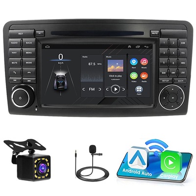 RADIO GPS BT ANDROID 13 MERCEDES GASOLINA ML W164 2005-2011 CARPLAY 2GB+64GB  