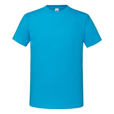 Fruit of The Loom - GRUBY T-shirt Koszulka PREMIUM 195g ringspun azure 3XL