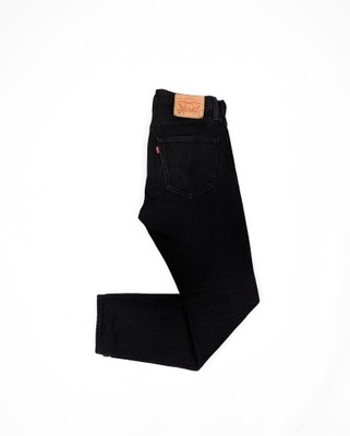 Levi's 501 czarne spodnie jeansy 31/30 S