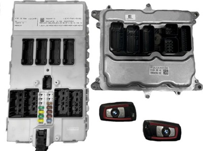 КОМПЛЕКТ ECU BMW 0261S11037 8638198-01 FEM-LR01-ZB6_MID_BIX_IB