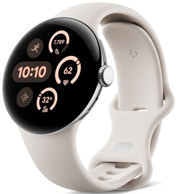 Smartwatch Zegarek Google Pixel Watch 3 SpO2 GPS beżowy