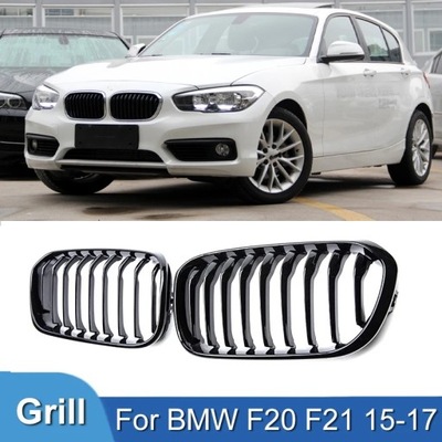 PRIEKINĖ GROTELĖS RĖMAS BLYSZCZACA JUODA GROTELĖS OGRODZENIOWA : BMW SERII 1 F20 F21 15-17 