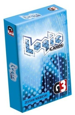 Logic Cards niebieskie rozwija myślenie matematyczne gry logiczne zagadki