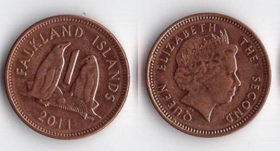 FALKLANDY BRYTYJSKIE 2011 1 PENNY