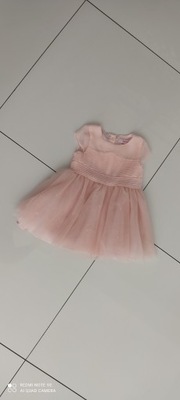 Sukienka różowa dla dziewczynki 18-24mce 86-92