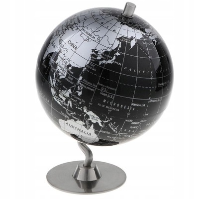 Obrót pulpitu globusów świata - edukacyjna mapa