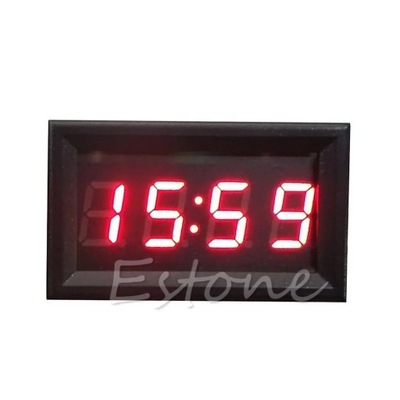 HOT SALE DIODO LUMINOSO LED DISPLAY DIGITAL CLOCK 12V/24V DASHBOARD CAR MOTORCYCLE ~72931  