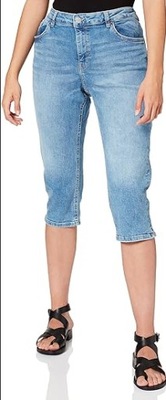 S9635 ESPRIT SKINNY SPODNIE RYBACZKI 3/4 JEANSOWE DAMSKIE 30