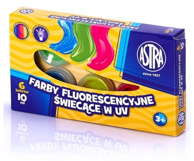 ASTRA FARBY PLAKATOWE FLUORESCENCYJNE 6 kol 10ml