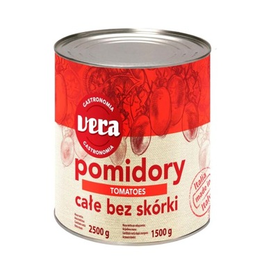 Pomidory PELATI bez skórki 2500 g