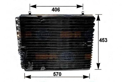 КОНДЕНСАТОР КОНДИЦИОНЕРА BMW E34 518-540 BEHR HELLA