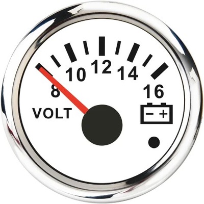 A 52MM MARINE VOLTMETER GAUGE 8-16/16-32 VOLTS VOLTAGE GAUGE FOR UNI~82828