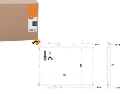 Nrf 58311 радіатор, система охолодження двигуна фото №1