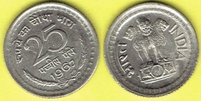 INDIE 25 Paise 1967 r.