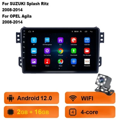 NAVEGACIÓN GPS ANDROID 13 RADIO PARA OPLA AGILA SUZUKI SPLASH RITZ 2008-2014  