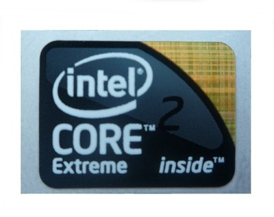 Naklejka Intel CORE 2 Extreme inside 21x16mm 038