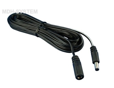 PRZEDŁUŻACZ PRZEWÓD ZASILANIA DC CCTV 5m 2.1 x 5.5