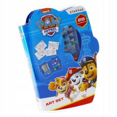 ZESTAW ARTYSTYCZNY 28 ELEMENTÓW PAW PATROL STARPAK