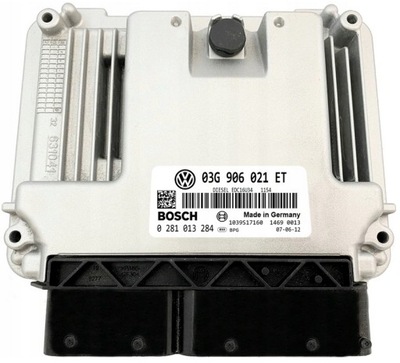 КОМПЬЮТЕР ECU SEAT 1.9 03G906021ET 0281013284 IMMO OFF