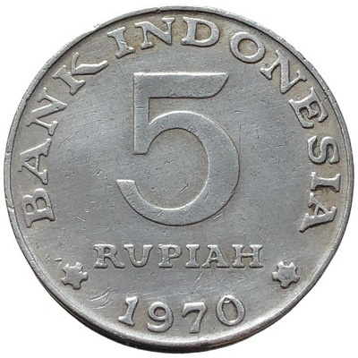 88341. Indonezja - 5 rupie - 1970r.