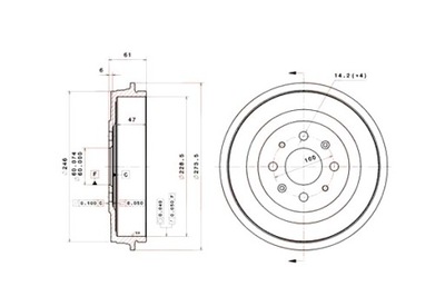 BREMBO BŪGNINIAI STABDŽIAI STABDŽIŲ 2SZT. GAL. FIAT GRANDE PUNTO PUNTO PUNTO EVO 