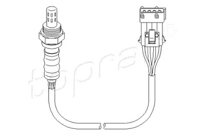 TOPRAN SONDA LAMBDA PEUGEOT 206 207 1,1 TOPRAN  