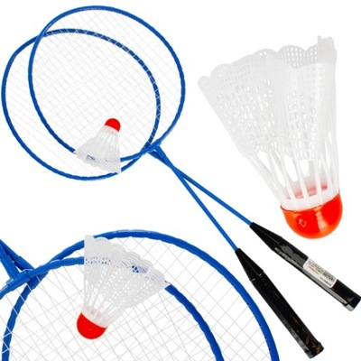 PALETKI RAKIETKI ZESTAW METALOWY BADMINTON TENIS