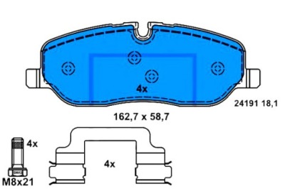 Ate тормозные колодки тормозные land rover discovery iii disc фото №1
