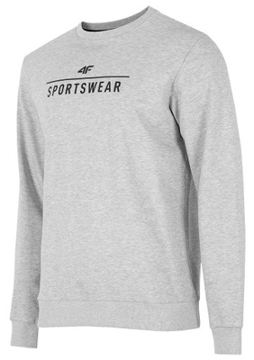 4F BLUZA SPORTOWA MĘSKA SZARA BLM350 S