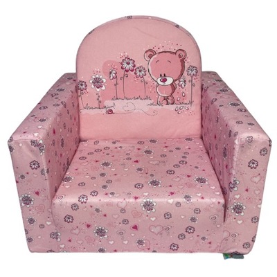 Komfortowy Fotelik Rozkładany dla Dzieci Teddy Bear