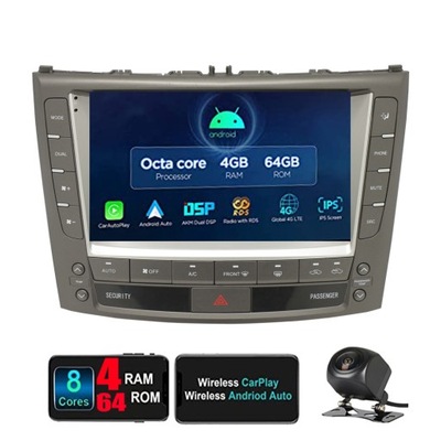 RADIO ANDROID Lexus IS250 2006-2012 SIM 64GB RDS