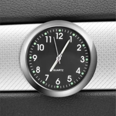 RELOJ AUTO DEKORACJNY ANÁLOGO NAKLEJANY CROMO NEGRO / BLACK PL  