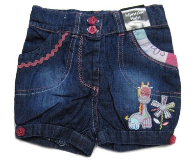 Jeansowe Krótkie Spodnie SZORTY MM* 80