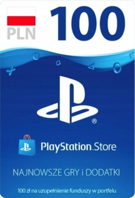 PlayStation Store PSN Network 100 zł Kod
