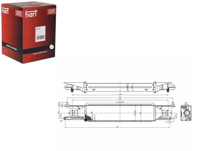 ИНТЕРКУЛЕР РАДИАТОР ВОЗДУХА PUNTO 1.3D 05- HART