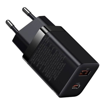 Baseus ładowarka USB / USB Typ C 30W czarny